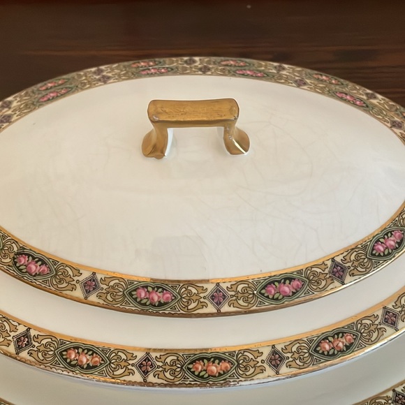 Homer Laughlin Vandemere Oval Lidded Vegetable Serving Bowl & Platter - Picture 4 of 14